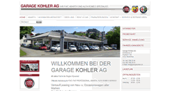 Desktop Screenshot of garagekohler.ch